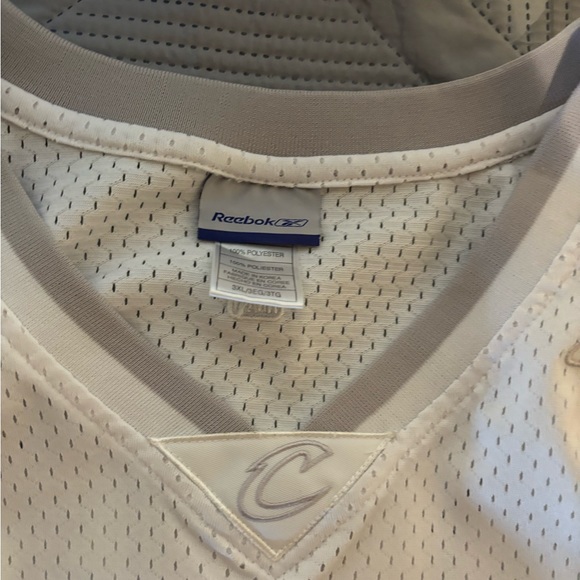 Reebok Cleveland Cavaliers All White LeBron James Jersey #23 3XL - Picture 4 of 5